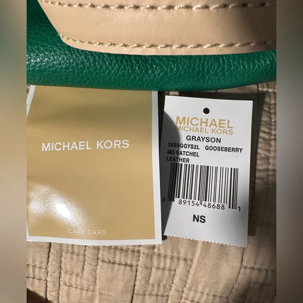 Michael Kors Grayson MD Satchel in the color Gooseberry. - Picture 13 of 14